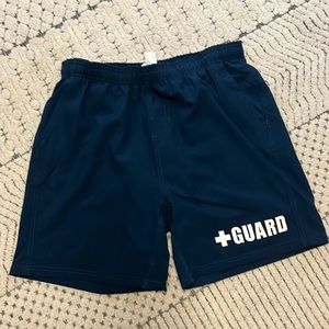 Navy Blue Lifeguard Swim Shorts with a Liner